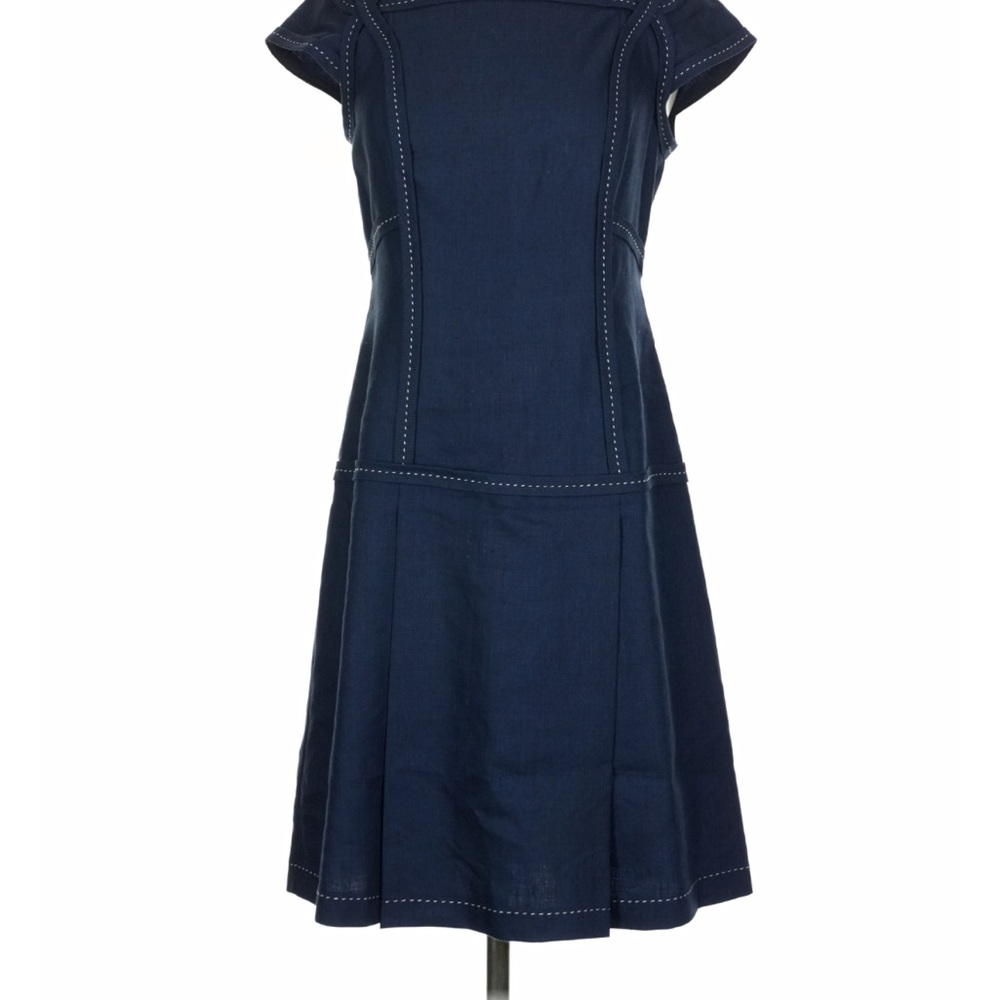Brooks Brothers Dark Blue Midi Dress